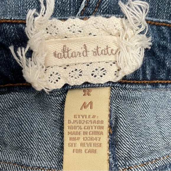 Altar'D  State Distressed Denim Jean Mini Skirt M - Picture 4 of 5